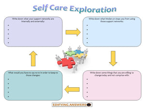 Self care exploration - Edifying Answers