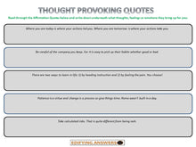 Load image into Gallery viewer, Thought Provoking Quotes - Edifying Answers