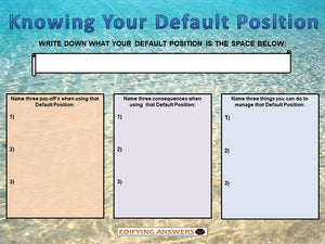 Knowing Your Default Position - Edifying Answers